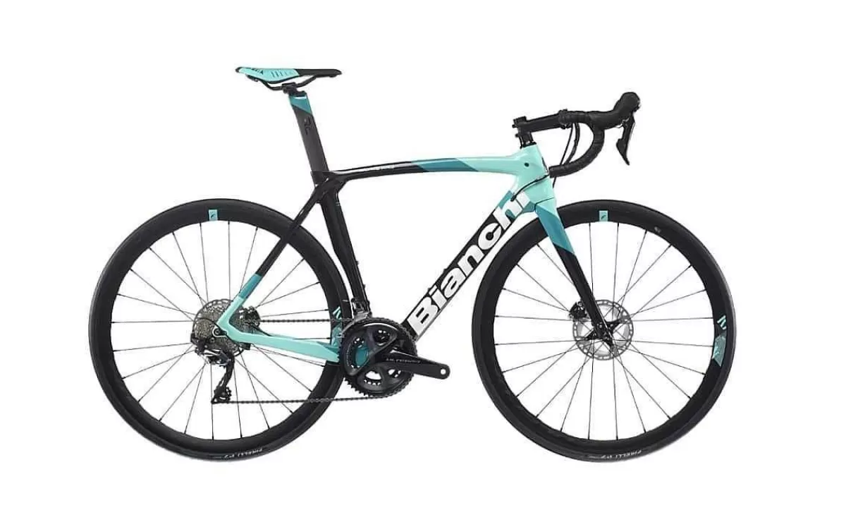 Discount Bianchi Oltre Xr3 Disc Frameset Graphite Race / Celeste Shade Heren
