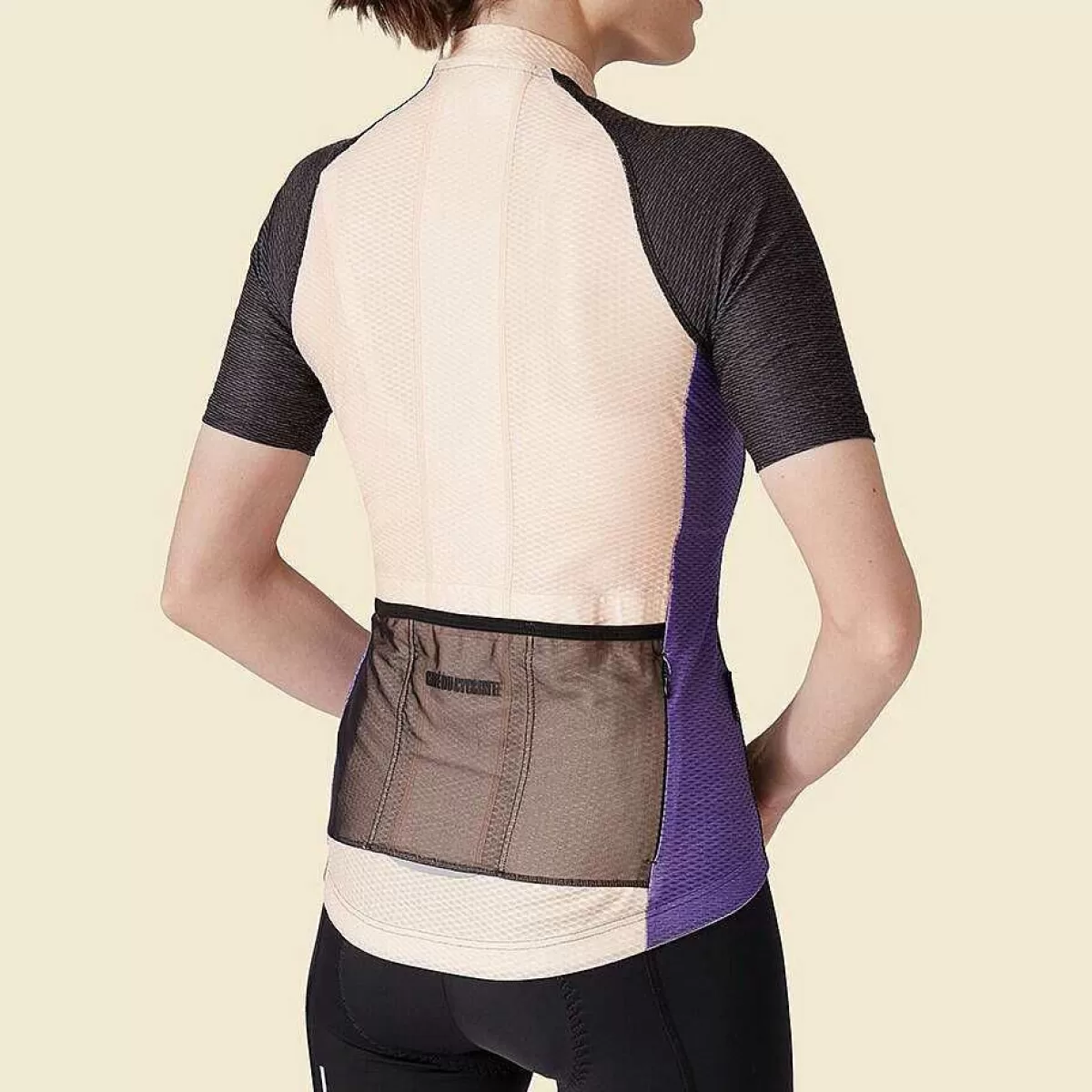 New Cafe Du Cycliste Womens Annette Jersey Black Amethyste