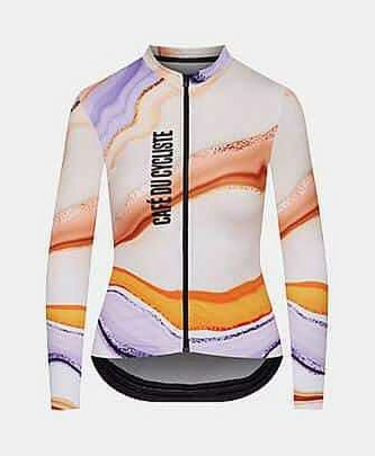 Best Cafe Du Cycliste Womens Atelier Alexine Long Sleeve Jersey Onyx