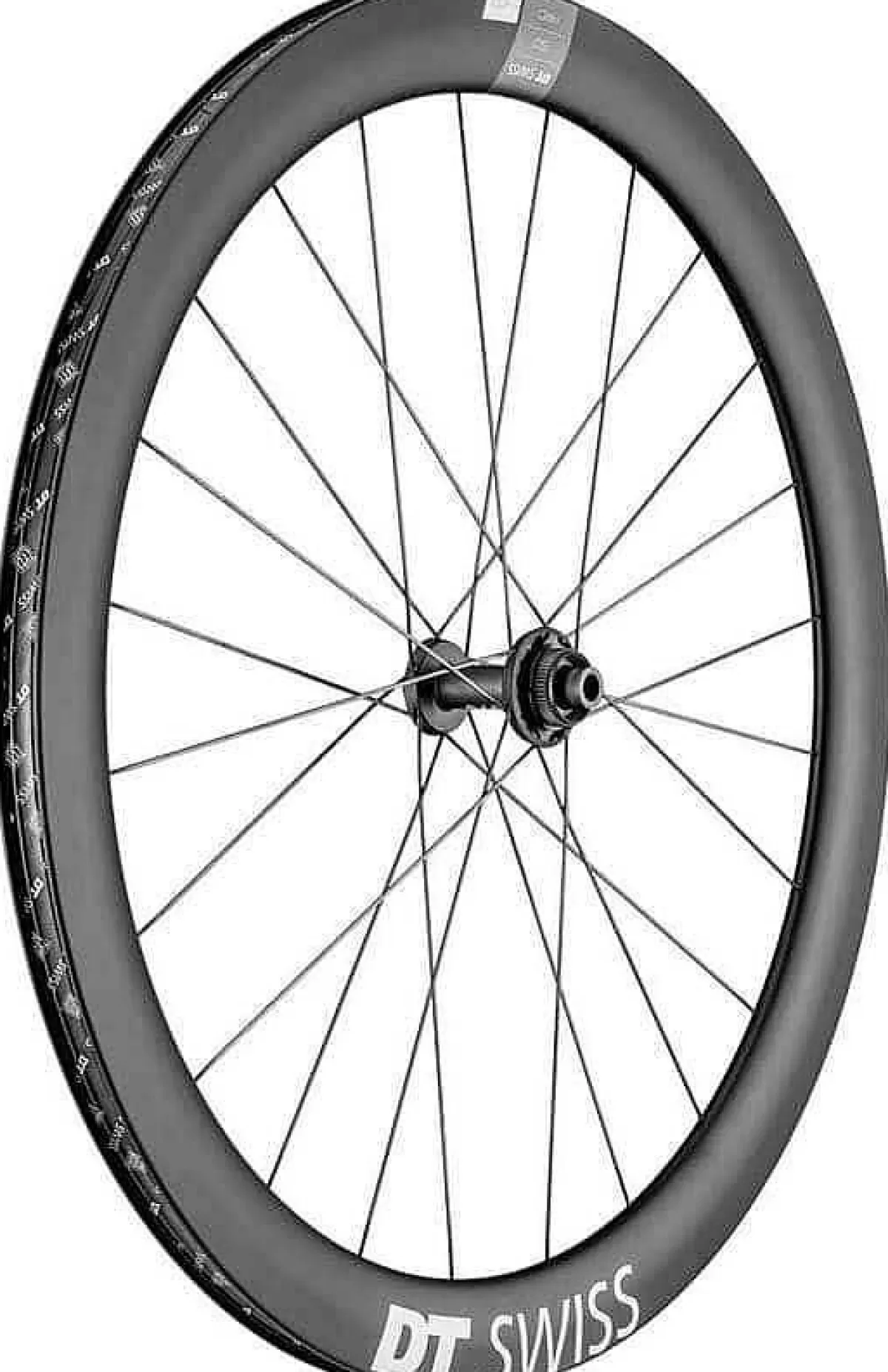 Fashion Dt Swiss Voorwiel Arc 1400 Dicut 50Mm Disc 100/12 Zwart
