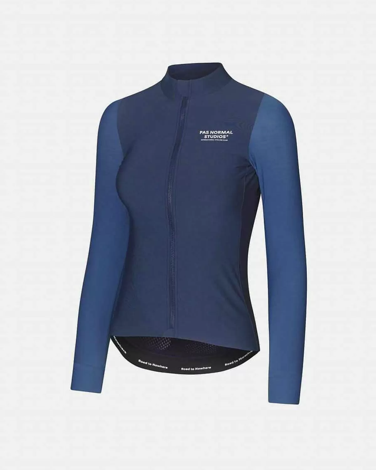 New Pas Normal Studios Womens Mechanism Thermal Long Sleeve Jersey Dark Blue
