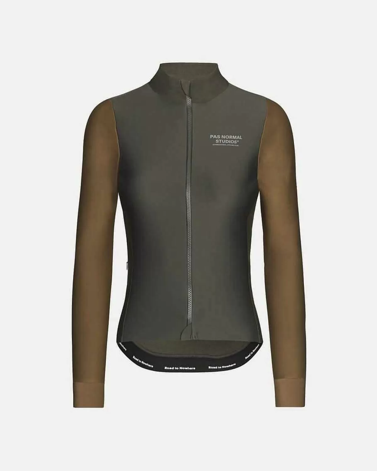 Hot Pas Normal Studios Womens Mechanism Thermal Long Sleeve Jersey Dark Olive Army Brown
