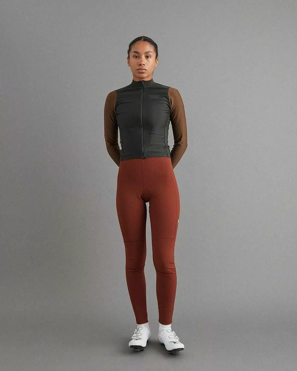 Hot Pas Normal Studios Womens Mechanism Thermal Long Sleeve Jersey Dark Olive Army Brown